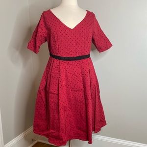 NWT RETRO CHIC TORRID Polka Dot Dress - Size 16